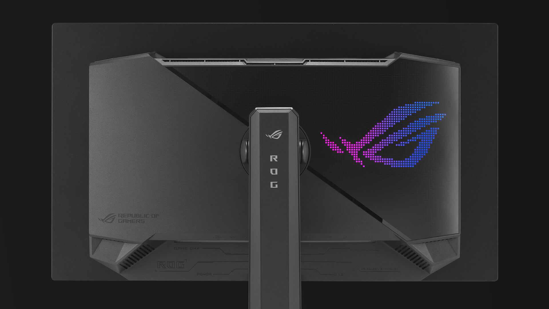 The rear panel of XG27AQDPG.