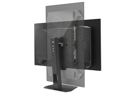 The XG27AQDPG offers pivot adjustments.