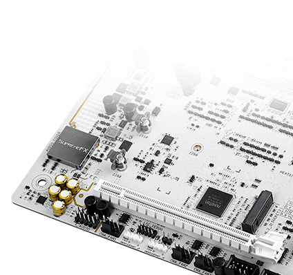 The Strix X870-A motherboard features SupremeFX audio.