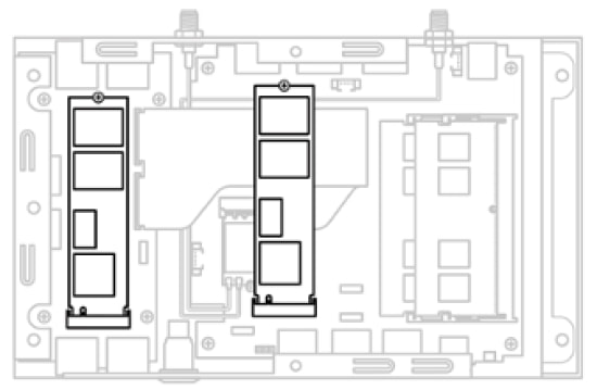 最高支援兩個 PCIe® 4.0 SSD