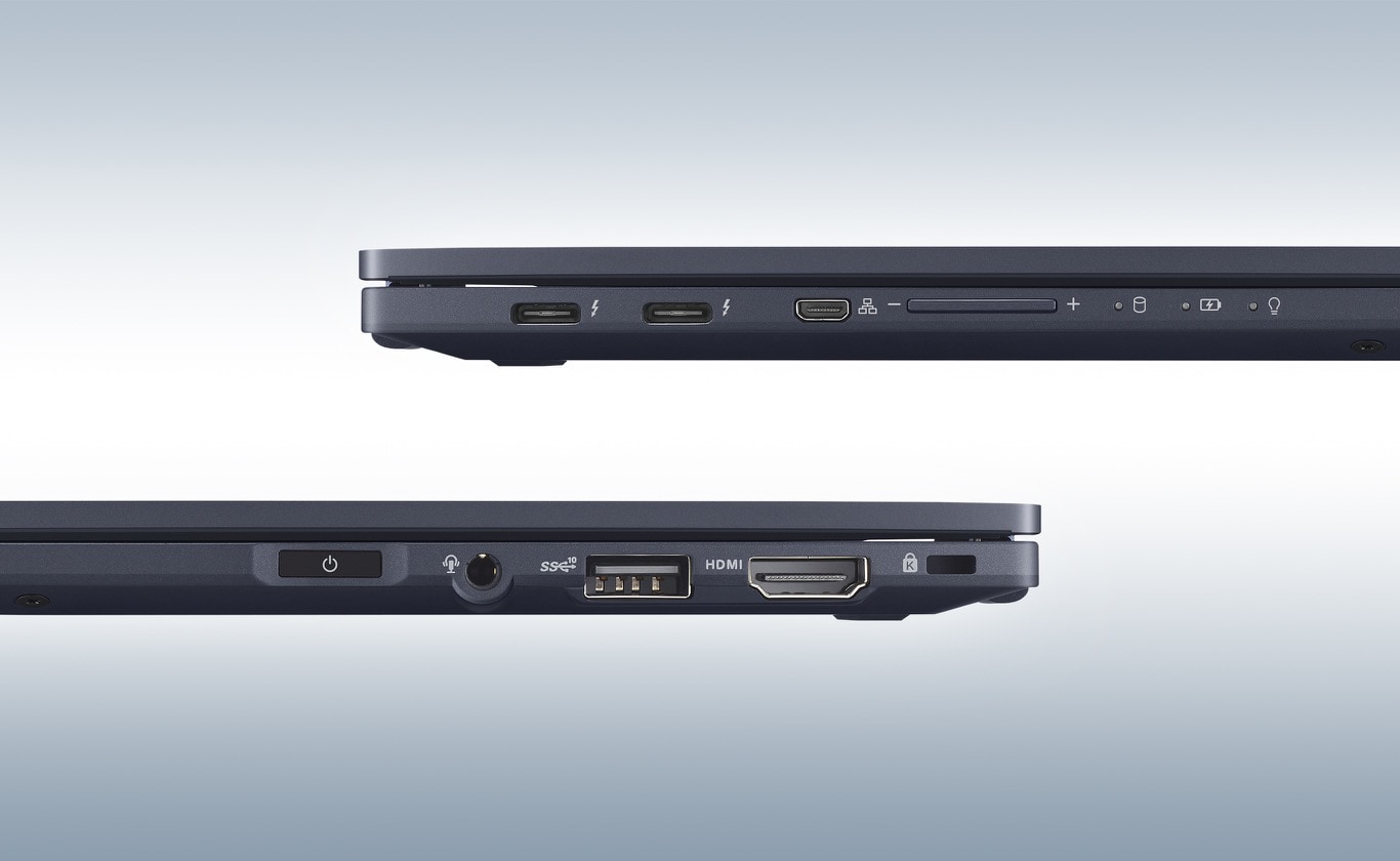 two side views of B5302C to show each I/O port.