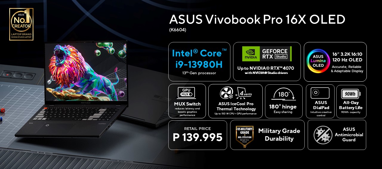 ASUS Vivobook Pro 16X OLED (K6604)