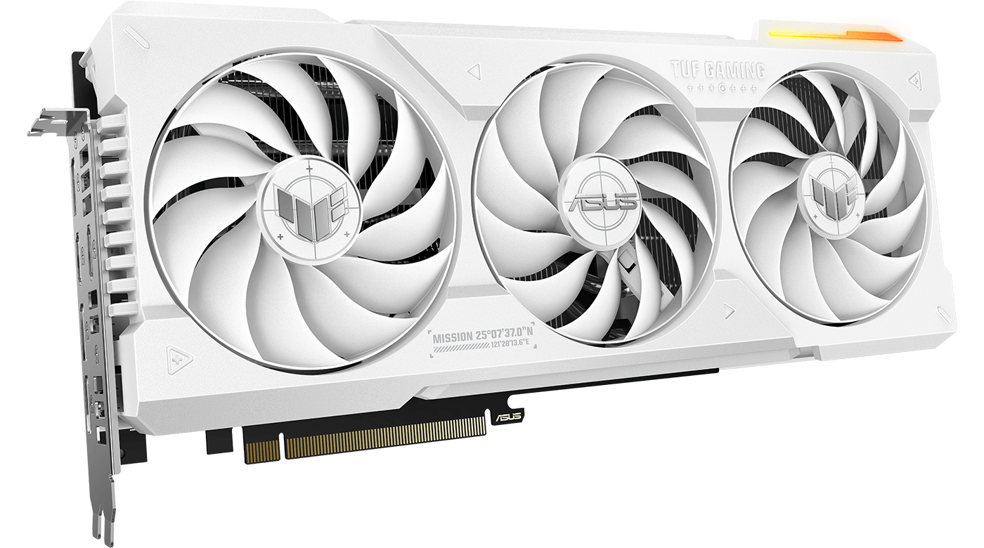 ASUS TUF Gaming GeForce RTX 4070 Ti SUPER White Edition graphics card