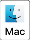 Mac logo: This display is compatible with MacOS.