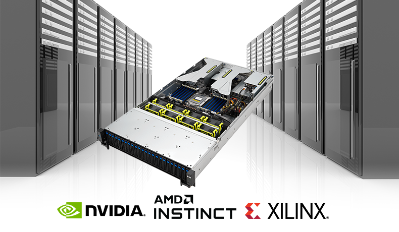 ASUS server with multiple GPU partners logo