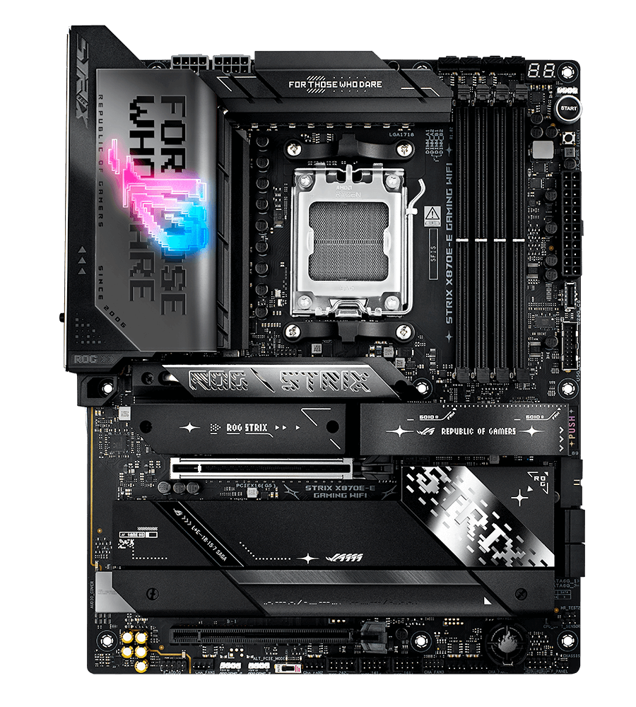 Strix X870E-E fan header locations