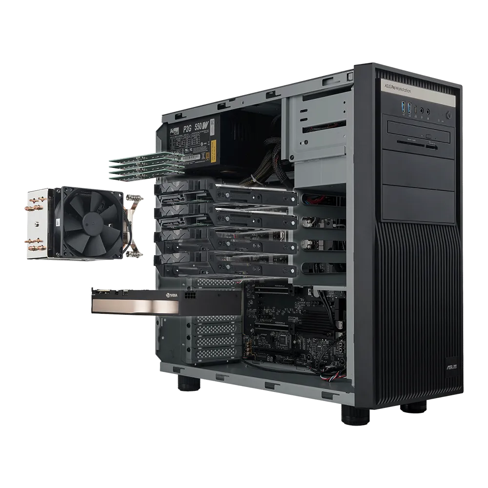 Showcase the inside of ExpertCenter Pro ET500I W8