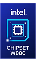 Intel W880 chipset badge