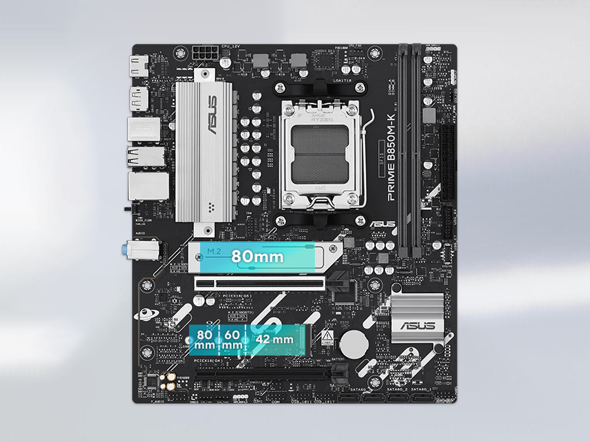 Graphic depicting different M.2 slots on a motherboard.