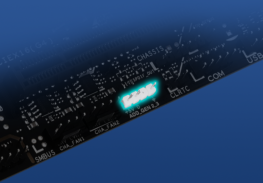 Image depicting PRIME B850M-K-CSM ARGB connectors.