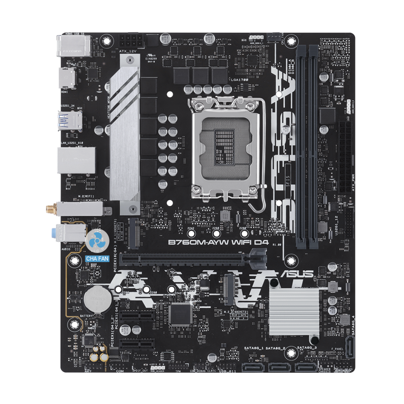 B760 motherboard with 4-Pin PWM/DC Fan image
