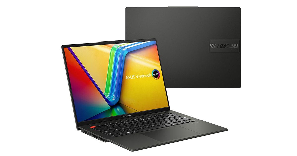 ASUS Vivobook S 14/15 OLED laptop in Midnight Black color