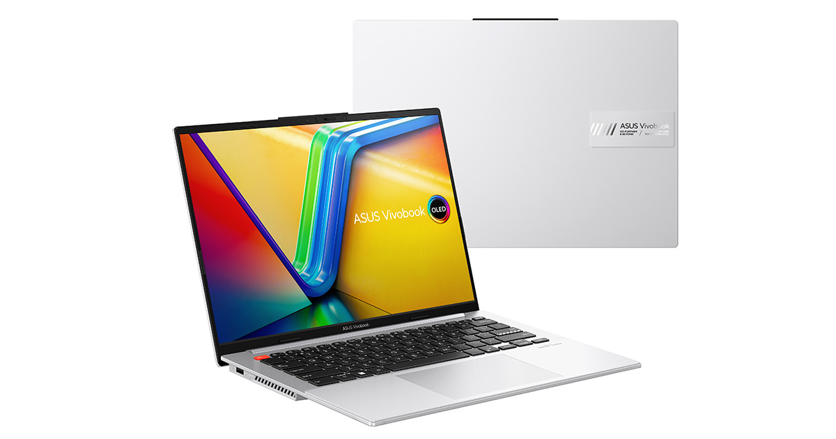 ASUS Vivobook S 14/15 OLED laptop in Cool Silver color