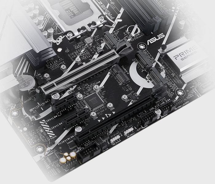 The PRIME Z790M-PLUS motherboard supports PCIe 5.0 slot.