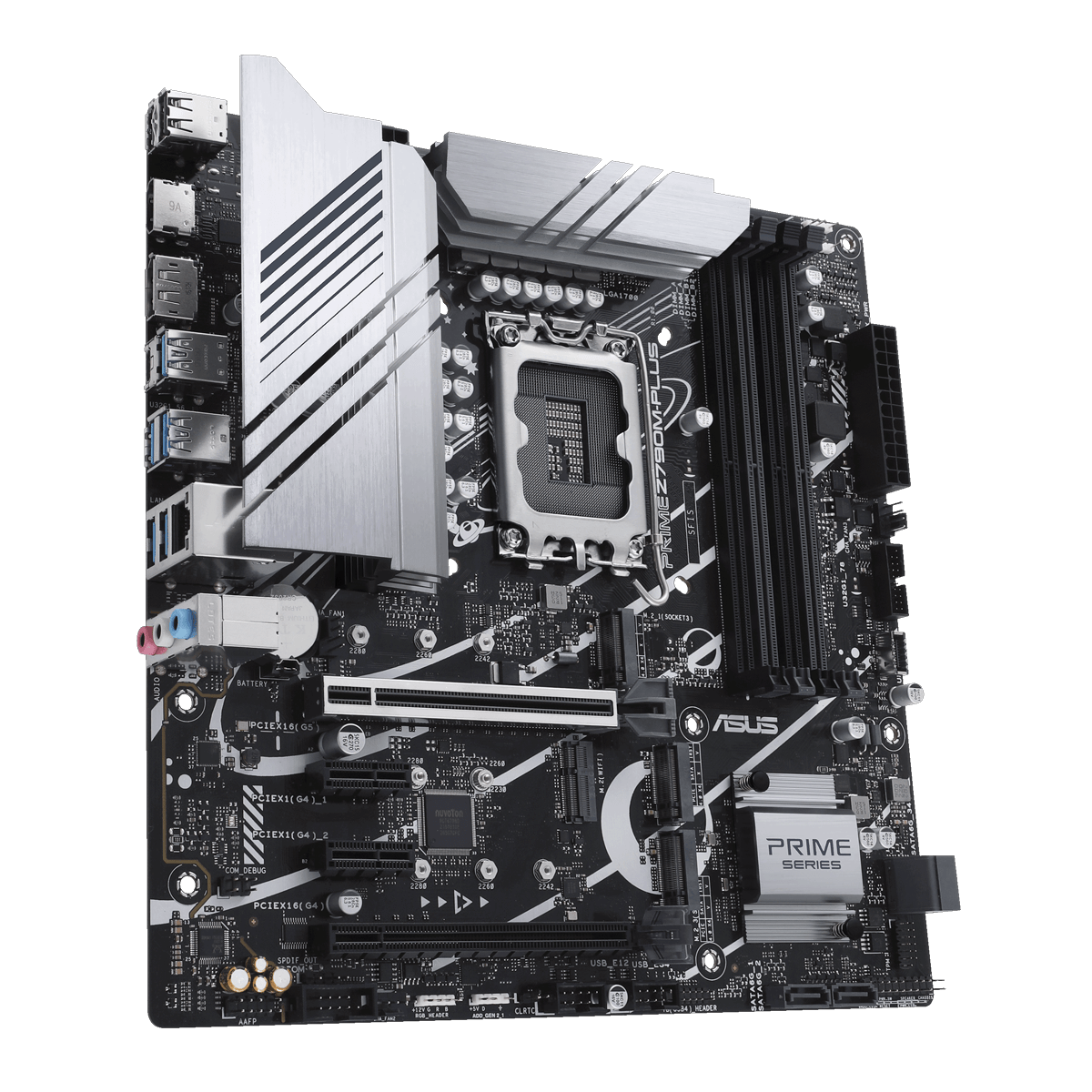 The PRIME Z790M-PLUS motherboard features Aura Sync. 