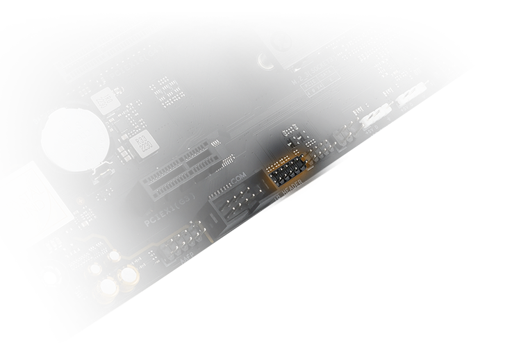 Základní deska ProArt B760-Creator je vybavena headerem Thunderbolt<sup>™</sup> (USB4®)