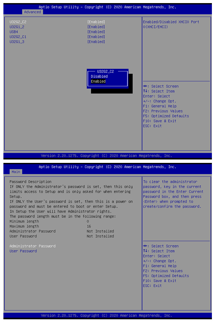 USB port management and administration security