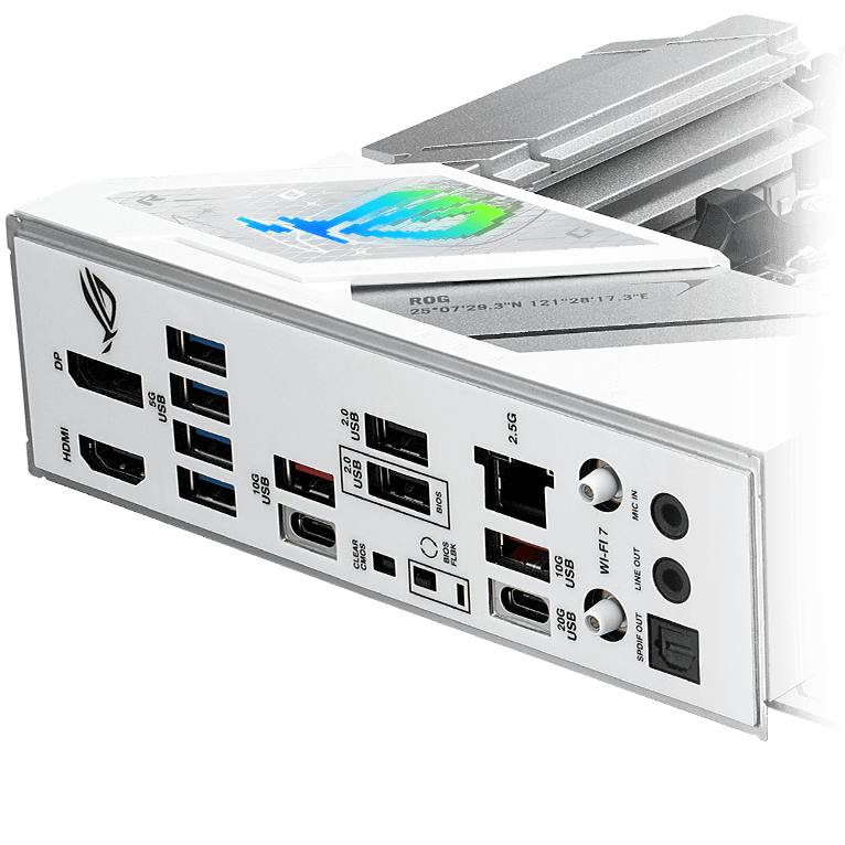 The Strix B850-A features DUAL USB4® PORTS