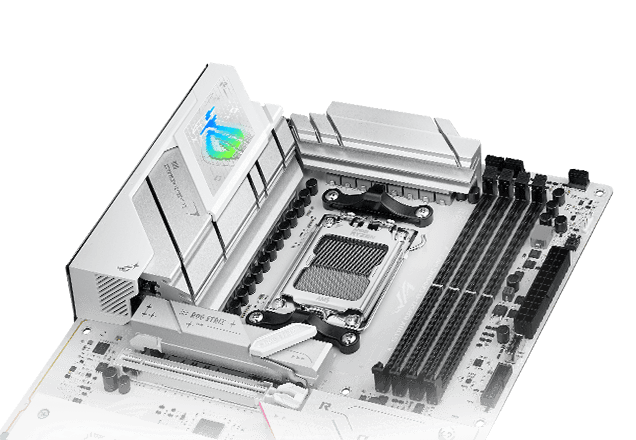 Strix B850-A VRM cooling design layout