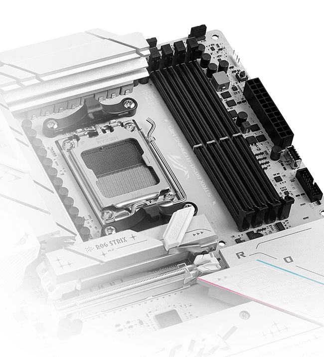 Strix B850-A 让您将记忆体超频至 8400+ MT/s。