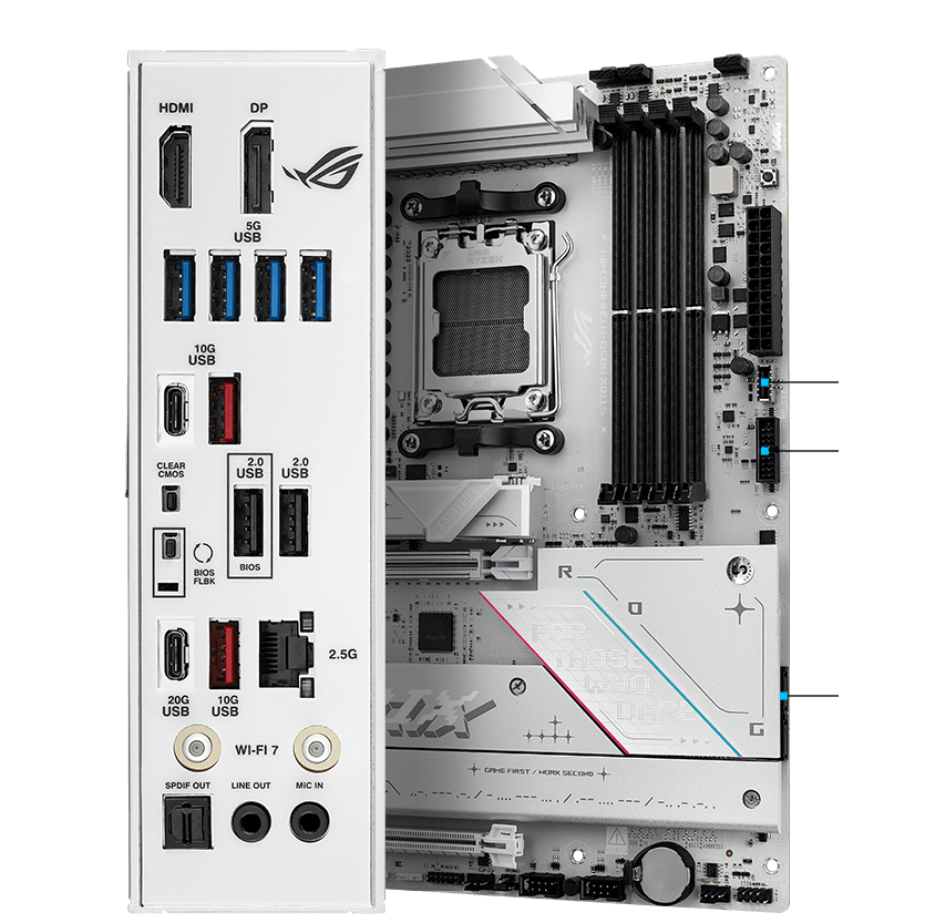 Strix B850-A connectivity specifications