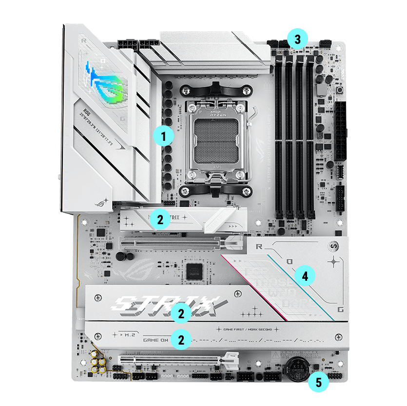 Strix B850-A cooling specifications