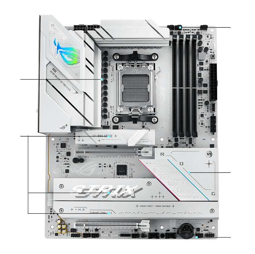 Strix B850-A cooling specifications