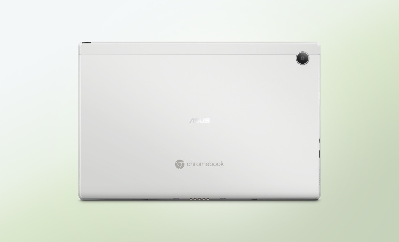 展示背面的 ASUS Chromebook CM30 Detachable。