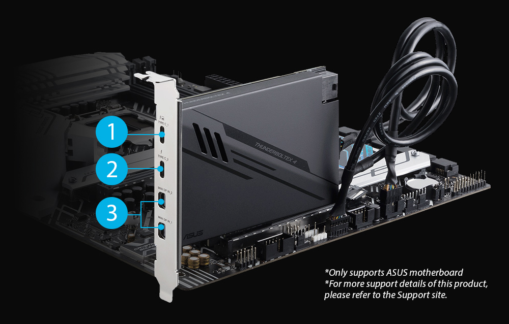 ThunderboltEX 4|Motherboards|ASUS Global ThunderboltEX 4|Motherboards|ASUS Global