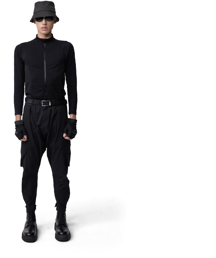 Sombrero de pescador ROG Slash en diferentes ángulos