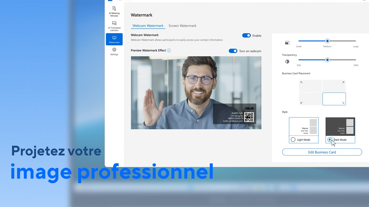 projetez votre image professionnel
