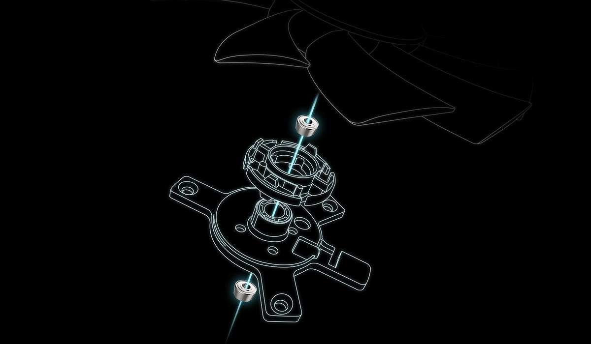 dual ball fan bearings diagram