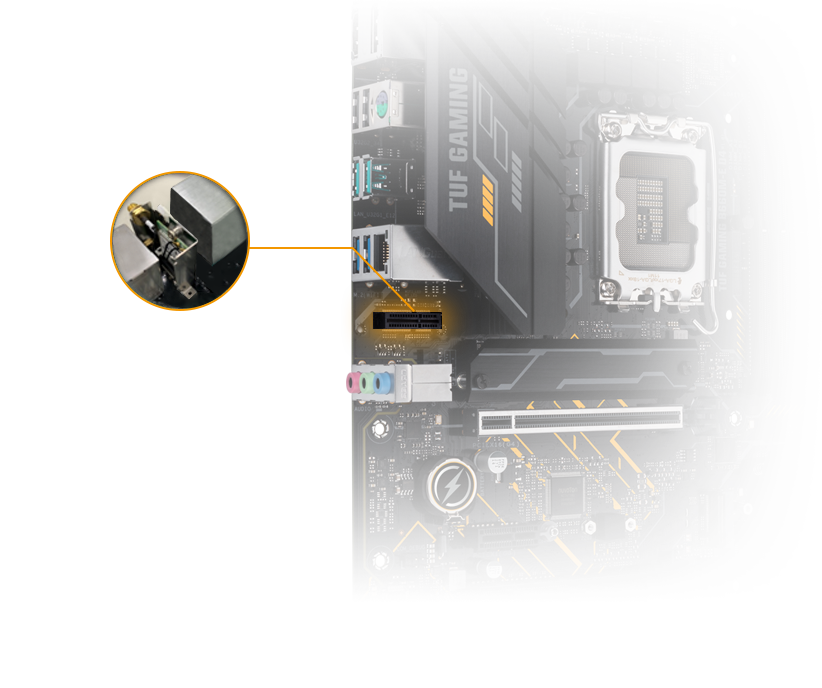 V-M.2 slot (Key E) voor wifi