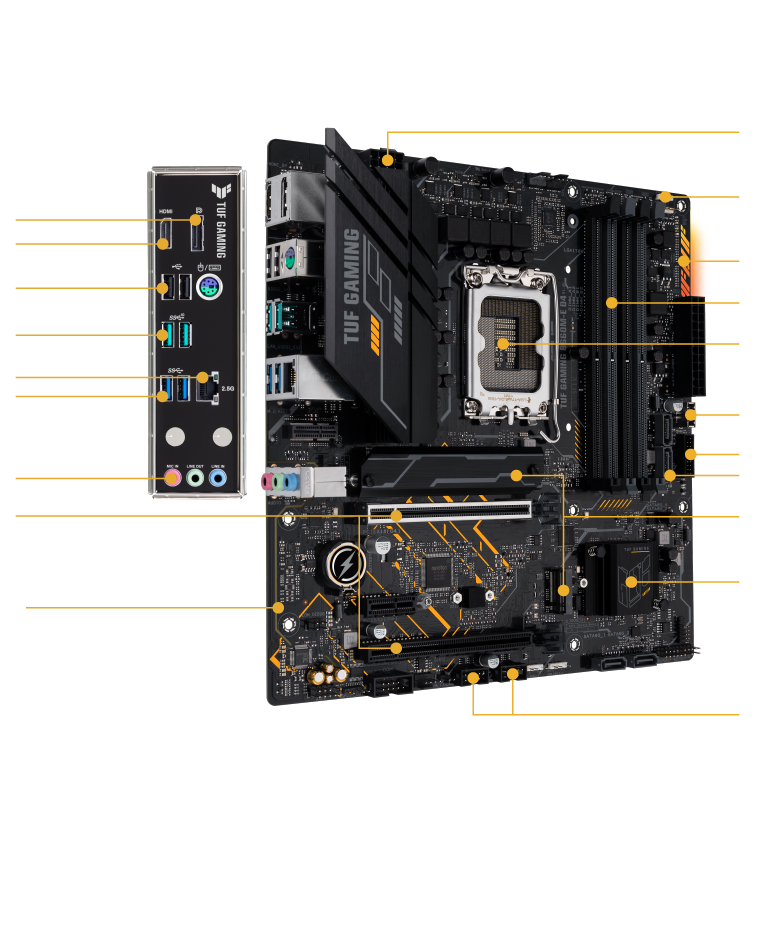 TUF GAMING B660M-E D4｜Motherboards｜ASUS Global