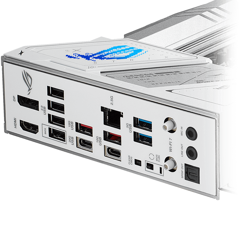 The Strix  B860-A features DUAL USB4® (20Gbps) port