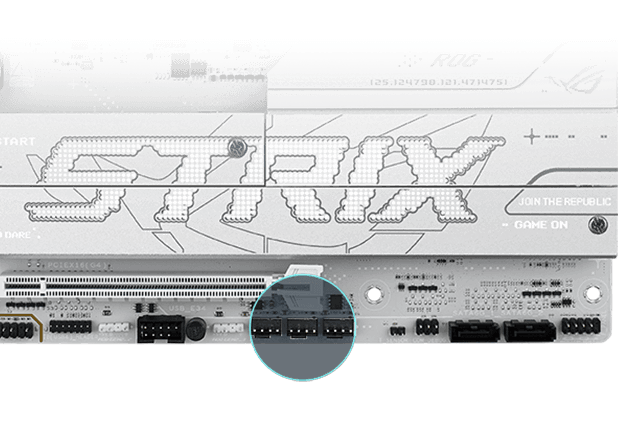 Strix  B860-A 機殼風扇接頭位置