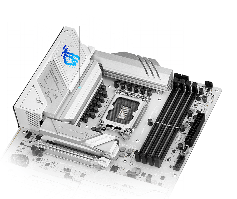 Strix  B860-A VRM cooling design layout