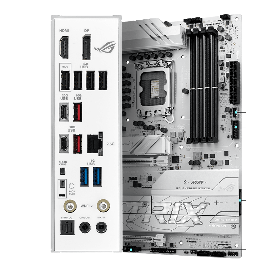 Strix  B860-A connectivity specifications