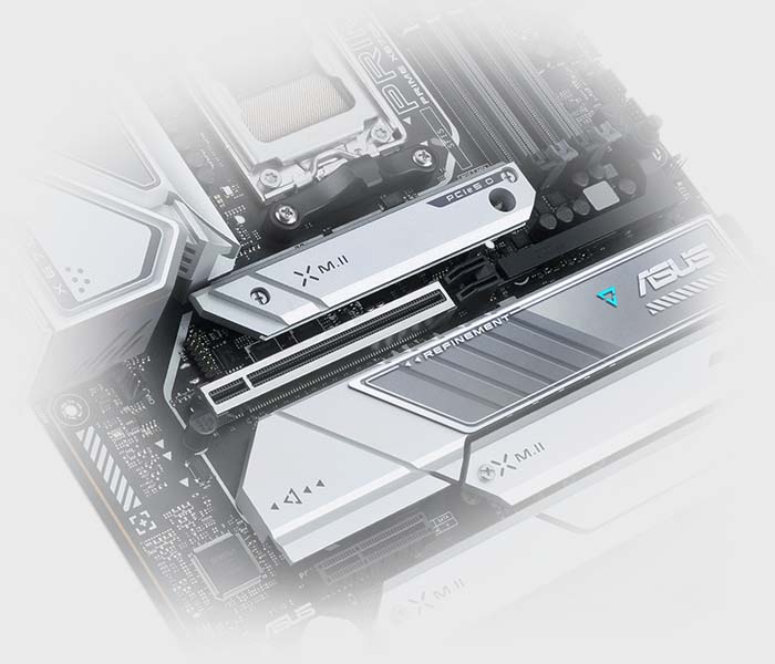 The PRIME X670E-PRO WIFI-CSM motherboard supports PCIe 5.0 slot.