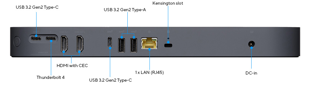 Back I/O Ports of ASUS Google Meet Compute System