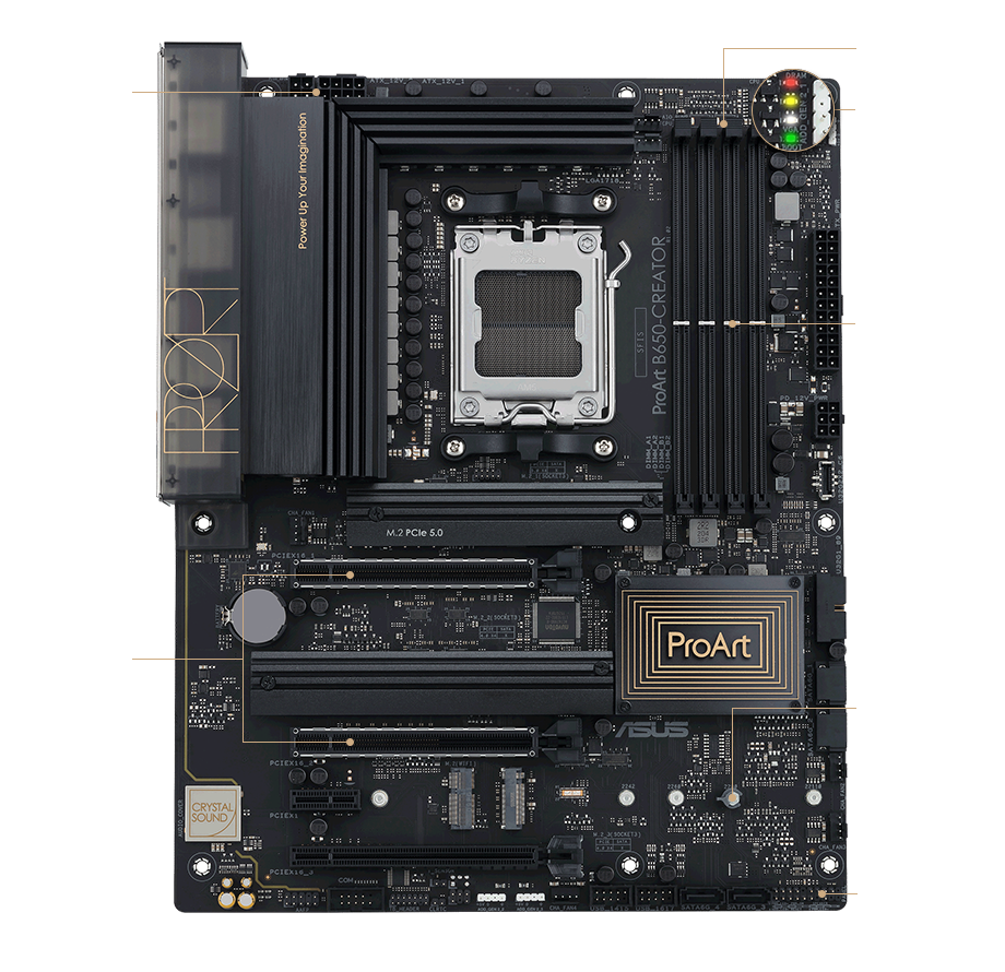 DIY- friendly features of the ProArt B650-Creator motherboard