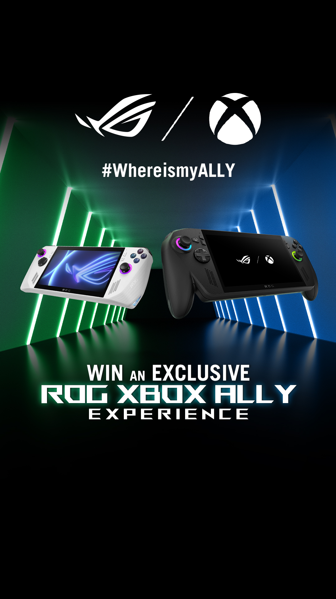 Hands holding ROG Ally