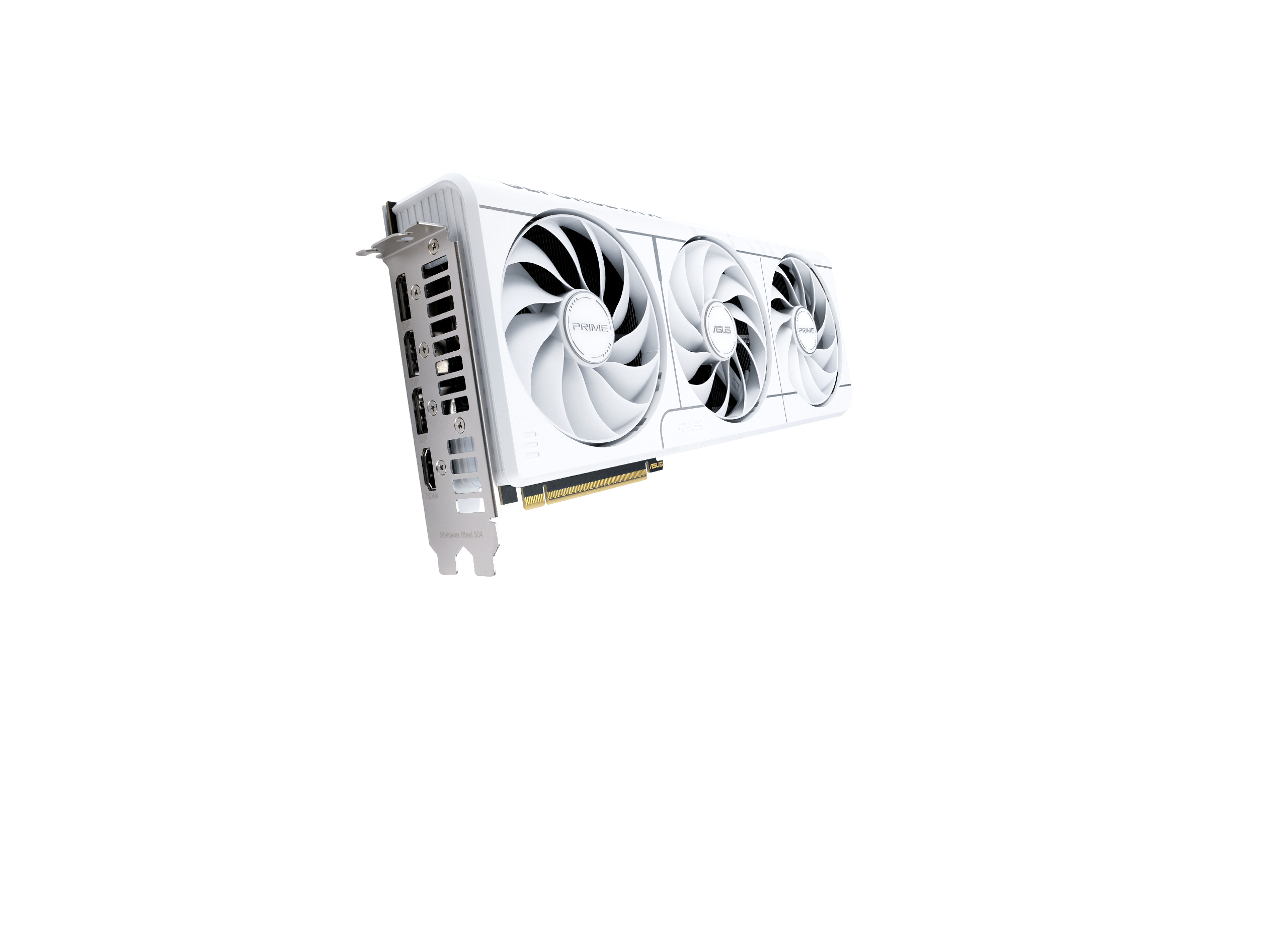 Prime GeForce RTX 5070 White Edition graphics card key visual