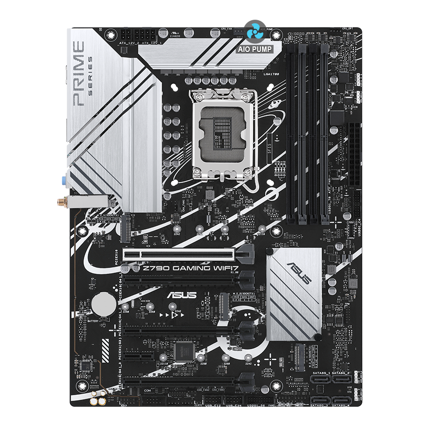 ASUS motherboard with AIO Pump image