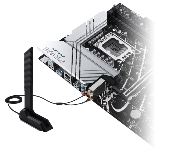 The Z790 GAMING WIFI7 motherboard features onboard WIFI 7.