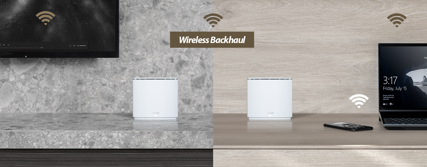 ASUS ZenWiFi AX Hybrid (XC5)｜Whole Home Mesh WiFi System 