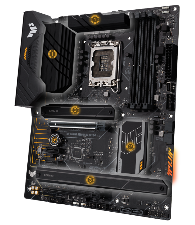 TUF GAMING B660-PLUS WIFI D4 | Motherboards -ASUS