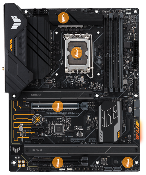 TUF GAMING B660-PLUS WIFI D4 | Motherboards -ASUS