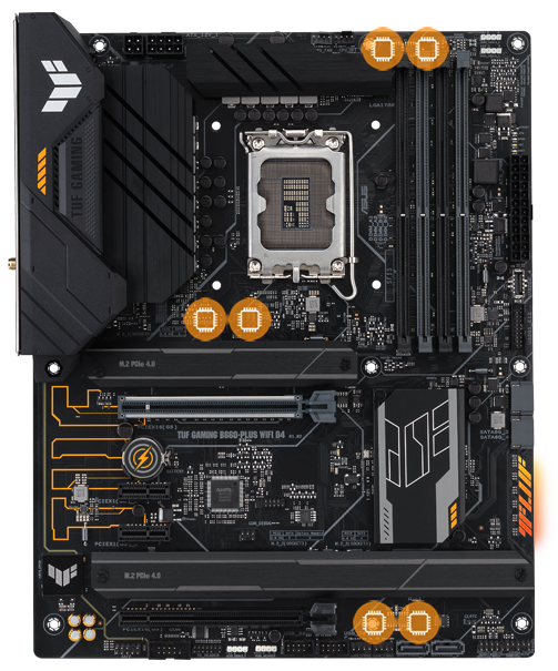 TUF GAMING B660-PLUS WIFI D4 | Motherboards -ASUS