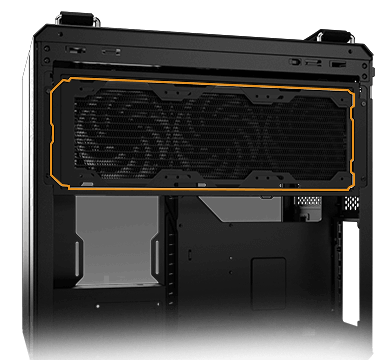 GT502 case hybrid function bracket support radiator